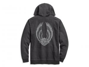 Pullover "WINGED LOGO ZIP-FRONT HOODIE"_1
