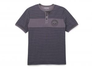 Willie G" Skull Striped Henley 96326-22VM