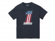 T-Shirt "#1 Race Graphic Black" 99134-22VM