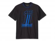 T-Shirt "#1 Racing Short Sleeve Black" 96424-24VM