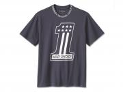 T-Shirt "#1 Racing Short Sleeve Dark Blue" 96425-24VM