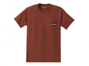 T-Shirt "B&S Pocket Blackened Orange" 99062-22VM