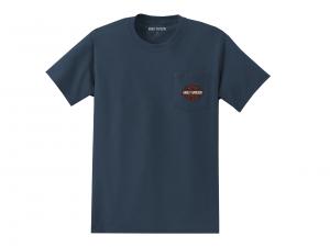 T-Shirt "B&S Pocket Blue" 99061-22VM