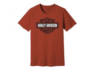 Men's Bar & Shield Graphic Tee Orange 99143-22VM