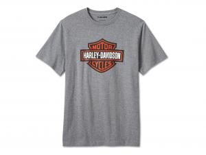 Men's Bar & Shield Tee Medium Heather Grey 99079-24VM