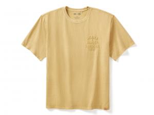 Men's Dickies x H-D Heavyweight Pigment Dyed Short Sleeve Tee HD Gold 96569-25VM