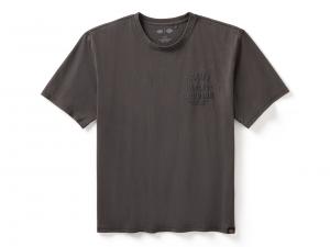 Men's Dickies x H-D Heavyweight Pigment Dyed Short Sleeve Tee Anthracite 96570-25VM