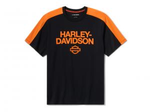 T-Shirt "H-D TECH Coolmax® Tee Colorblock Orange" 96720-25VM