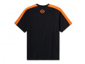T-Shirt "H-D TECH Coolmax® Tee Colorblock Orange"_1