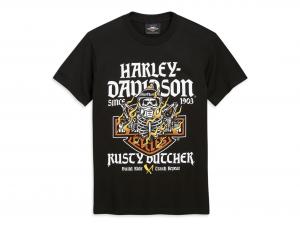 HD X RUSTY BUTCHER FLAMES SHORT SLEEVE TEE 96482-20VM