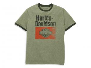 Men's Heritage Sign Graphic Novelty Ringer Tee 96012-22VM