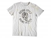 T-Shirt "Riding Rokker White" ROKC3005613