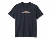 T-Shirt "Stacked Bar & Shield Slub Black" 96012-25VM