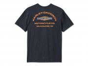 T-Shirt "Stacked Bar & Shield Slub Black"_1