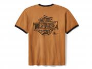 T-Shirt "Willie G Sketch Art Ringer Brown"_1