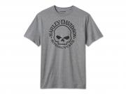 Men's Willie G Skull Tee Grey 99076-24VM