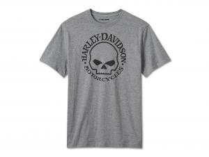 Men's Willie G Skull Tee Grey 99076-24VM