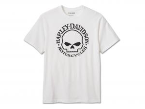 Men's Willie G Skull Tee White 99077-24VM