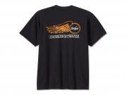 T-Shirt "Willie G Winged Wheel Black"_1