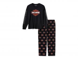 Bar & Shield Long Sleeve Pajama Set 96792-25VM