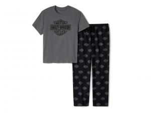 Pyjama-Set "Bar & Shield Pants" 96471-25VM