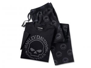 Men's Willie G Skull Short Sleeve Pajama Set 96116-25VM
