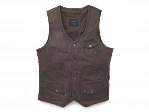 Men's Bremen Leather Vest 97019-22VM