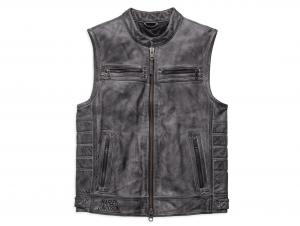 VEER DISTRESSED LEATHER VEST 97181-17VM