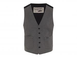 Rokker-Weste "Tweed Dark Grey" ROKC1213102