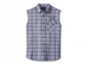 Men's Bar & Shield Plaid Blowout Blue 96888-23VM