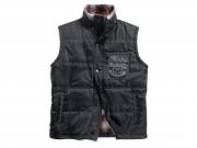 QUILTED VEST WITH PLAID LINING 97585-16VM