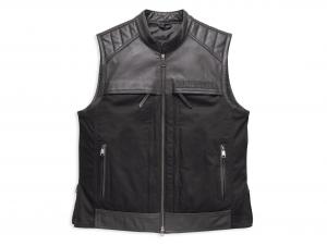 SYNTHESIS POCKET SYSTEM LEATHER/TEXTILE VEST 98120-17VM