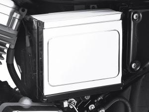 BATTERIESEITENABDECKUNG - CHROM - Sportster - Dyna 66718-01
