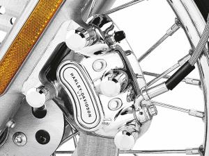 BRAKE CALIPER KIT - CHROME - Front - Single Disc - V-Rod - Sportster - Dyna - Softail 44395-00A