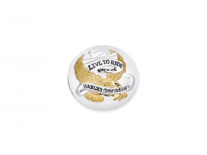 BREMSSATTEL-ZIERSCHEIBEN / Live to Ride, Gold - 1,75" Durchmesser 99663-92T