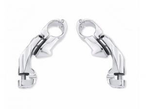 ADJUSTABLE HIGHWAY PEG MOUNTING KIT -<br />ANGLED* - 2.5" Short Angled - Chrome 50830-07A