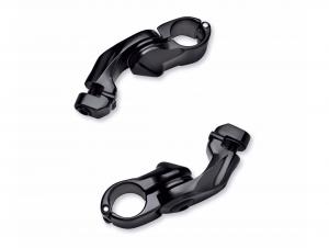 ADJUSTABLE HIGHWAY PEG MOUNTING KIT -<br />ANGLED* - 2.5" Short Angled - Gloss Black 50500168