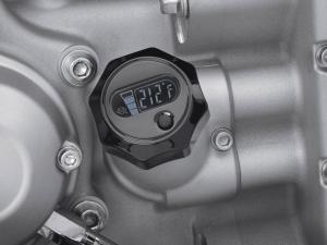 PEILSTAB FÜR ÖLSTAND UND ÖLTEMPERATUR MIT BELEUCHTETER LCD-ANZEIGE FÜR DYNAMODELLE AB '06 - SCHWARZGLÄNZEND 63065-09A
