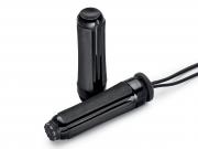 AIRFLOW LENKERGRIFFE, BEHEIZT - Schwarzglänzend - Softail ab 16 + Touring & Trike ab 08_1