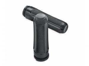 AIRFLOW HAND GRIPS - GLOSS BLACK - Fits '16-later Dyna® FXDLS and Softail® models, '14-'15 FLSTNSE, '11-'12 FLSTSE, '13-'14 FXSBSE, and '08-later...