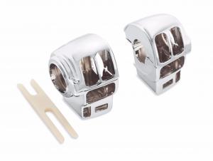 SWITCH HOUSING KIT - CHROME - Fits '96-'13 FLHTCU, FLHTK, FLTR and FLTRU, '02-'13 FLHRC<br />and '09-'13 FLHTCUTG 70228-96C