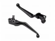 BLACK HAND CONTROL LEVER KIT - Fits '96'03 XL, '96-later Dyna<br />- '96 -'14 Softail and '96 -'07 Touring models 44994-07