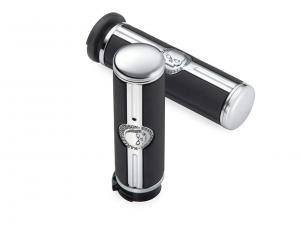 WILLIE G SKULL HAND GRIPS - Large 1.6" 56741-04