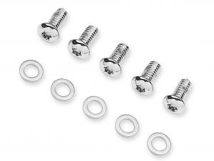 H. CHROME DERBY COVER SCREW KIT - Fits '99-later Dyna®, Softail®, Touring 25913-99