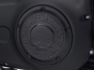 WILLIE G SKULL SCHWARZ - DERBY DECKEL - Dyna ab 99, Softail ab 00, Touring & Trike 99-15 25700742