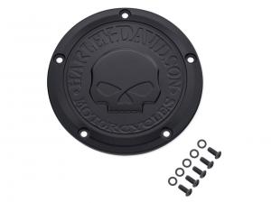 WILLIE G SKULL SCHWARZ - DERBY DECKEL - Dyna ab 99, Softail ab 00, Touring & Trike 99-15_1