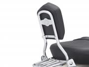 Round Bar Upright - Standard - Mini Medallion - Chrome<br />Sportster - Dyna - Softail 52300018
