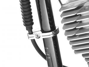 BILLET KUPPLUNGSZUGKLEMME - CHROM - 1-1/4" Durchmesser des vorderen vertikalen Rahmenrohr 91147-02
