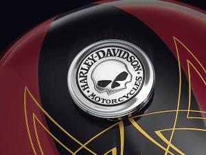 GAS CAP MEDALLION, SKULL, XL S 99670-04