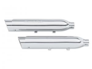SCREAMIN' EAGLE STREET CANNON SLIP-ON<br />MUFFLERS - SPORTSTER SHORTY DUAL - Chrome - Stage I Upgrade 64900325